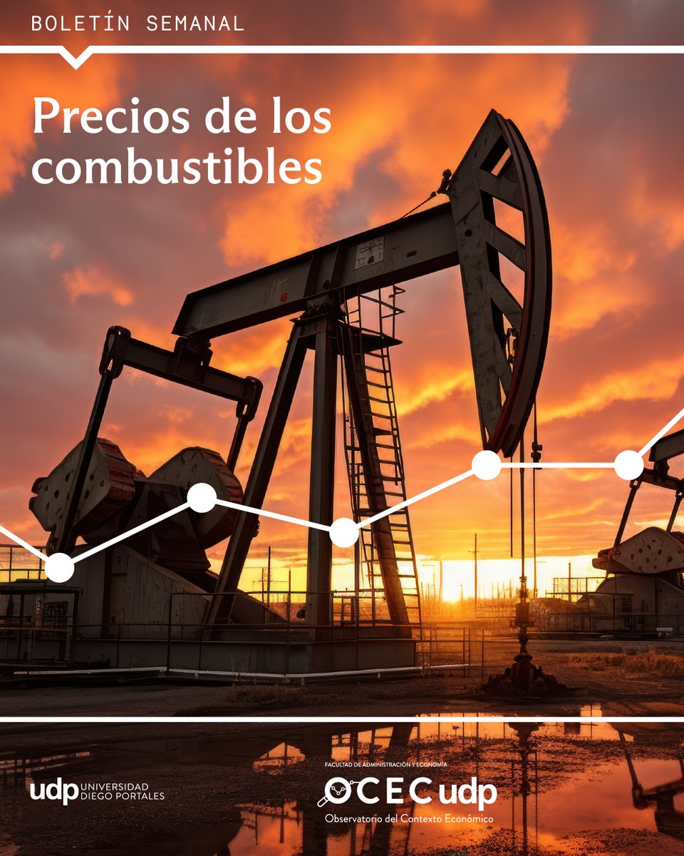 [COMBUSTIBLES] A partir de este jueves el precio mayorista de las gasolinas aumentará en $7,6 por litro, mientras el diésel aumentará $10,5 por litro. 
Revisa los detalles en la nueva edición del Boletín Semanal de Precios de los Combustibles: 
▶️ocec.udp.cl/proyecto/bolet…