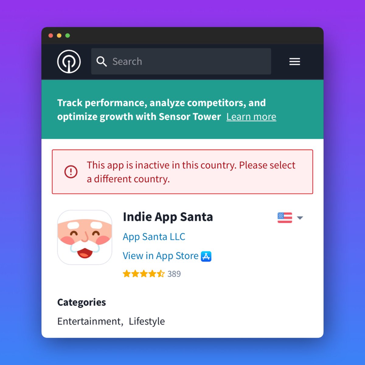 Apple removed Indie App Santa I believe the reason is this guideline: 11.2  – Apps should not attempt to manipulate or cheat user reviews or chart  rankings in the App Store. Apple
