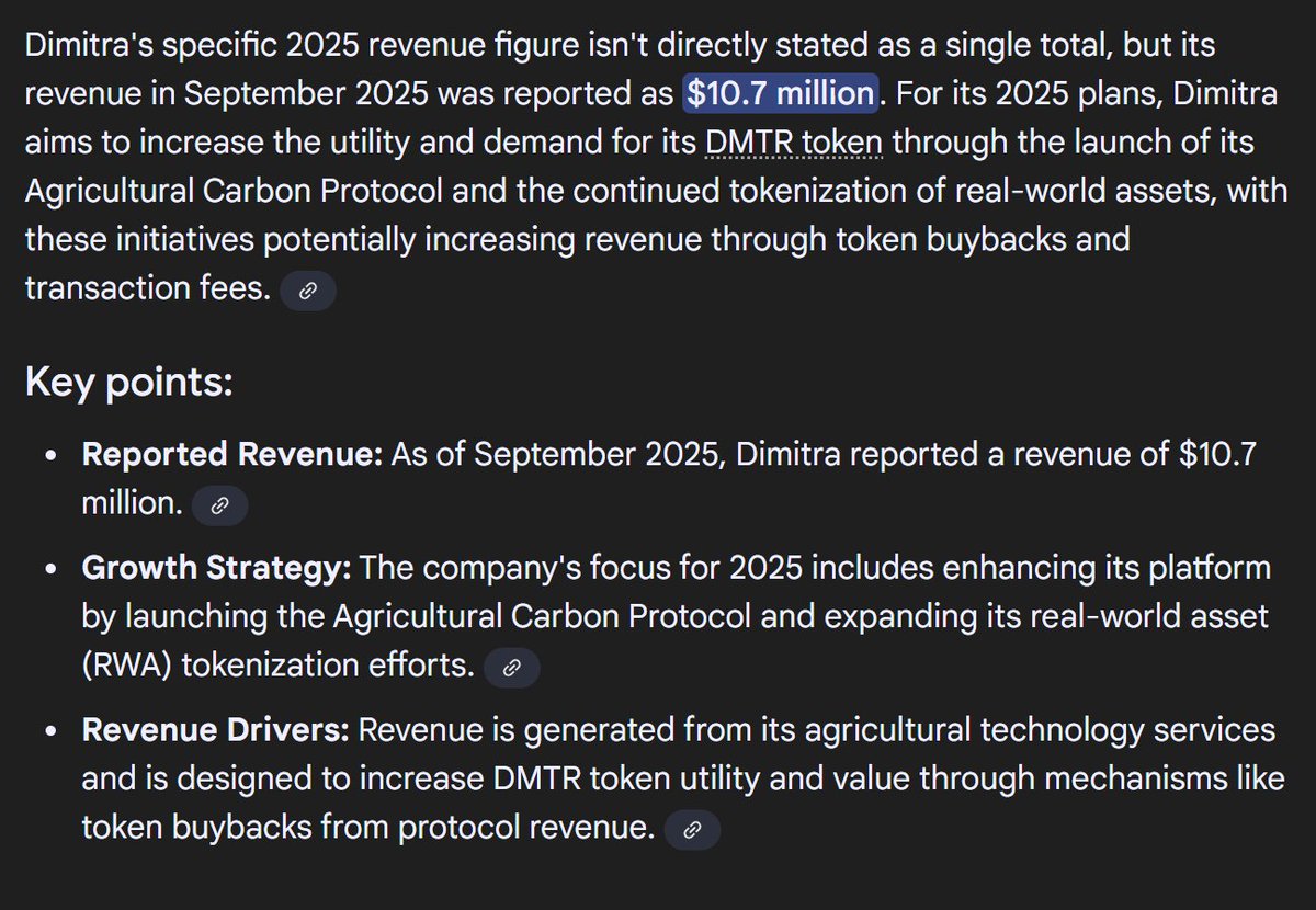 LxgMex's tweet image. So basically, $DMTR @dimitratech has done $10.7 million in revenue in 2025, they are doing a $600k buyback, which represents 50% of their profits after taxes and interests paid, meaning their profits were probably around $1.8m in 2025. Based on their operations, investors are…