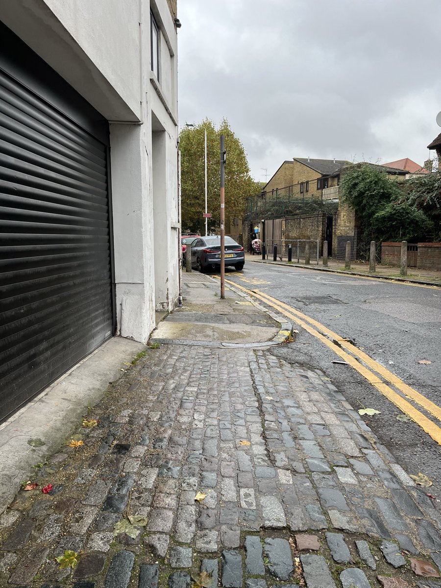 🎉🎉SUCCESS🎉🎉

A dropped kerb added at either end of this double entrance way means that people who use a wheelchair are now able to cross.

Would have liked a smooth layer of asphalt over the cobbles for a smoother ride but its progress!

#AccessibleStreets 🧑‍🦽🧑‍🦼🧑‍🦯