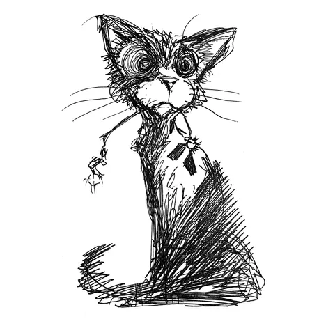 ArtistByron's tweet image. The Zombie Cats have a new holder. Shouts to the collector who picked up this zombie cat that likes to 
"Stop and Chew the Flowers"
link in bio if you want to adopt a cat as well
#inkonpaper 
ART on #XRP 
@xrpcafe