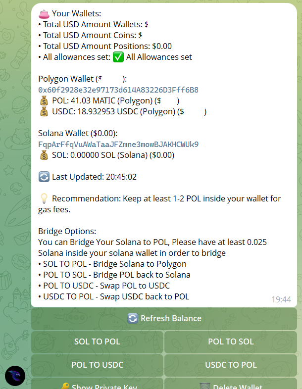 Velori AI (Prediction Markets AI Telegram Bot) tweet media