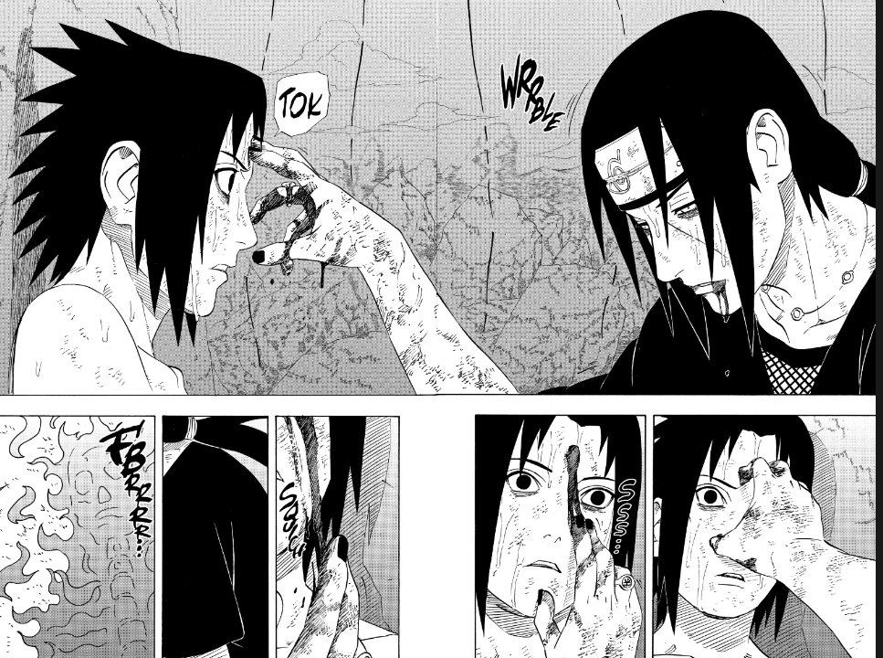 One of the best Conclusions to a fight ever!
Itachi &amp; Sasuke moved me so much