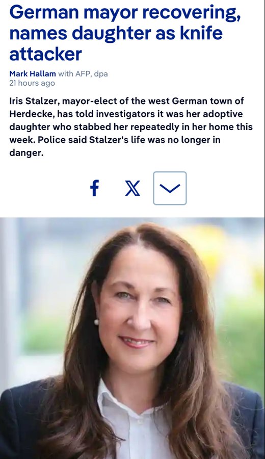 Stabbed 13 times by her adopted daughter. 

No, I don't want the women or children here either.