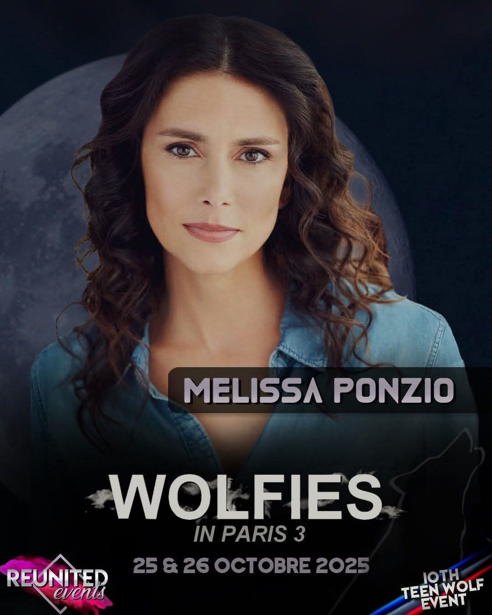 EuroConNet's tweet image. GUEST ANNOUNCEMENT
#WolfiesInParis3 #ReunitedEvents #MelissaPonzio
Paris, France
25 - 26 October 2025
reunitedevents.fr