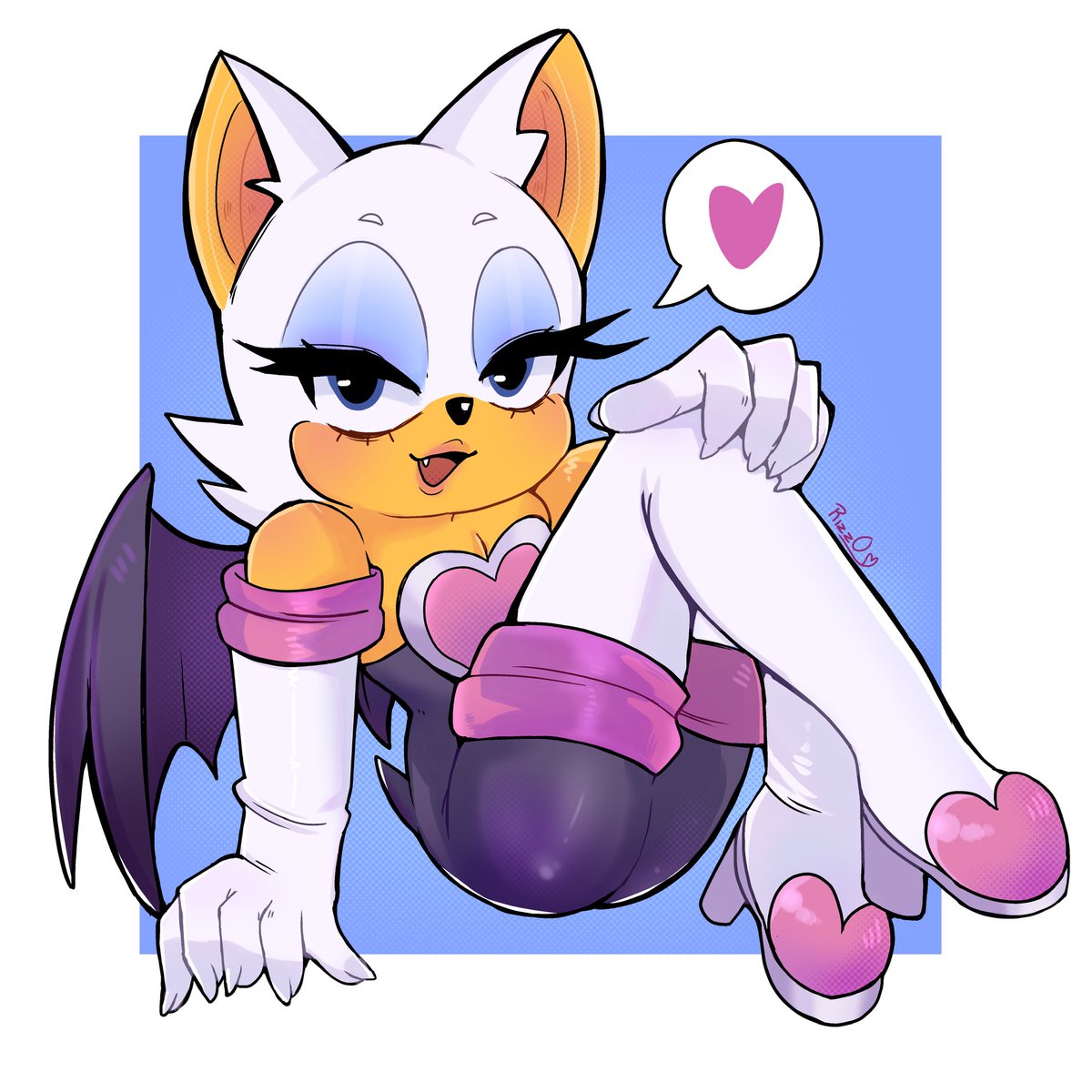 My fav goth girl 🖤💜 

#RougeTheBat #fanart