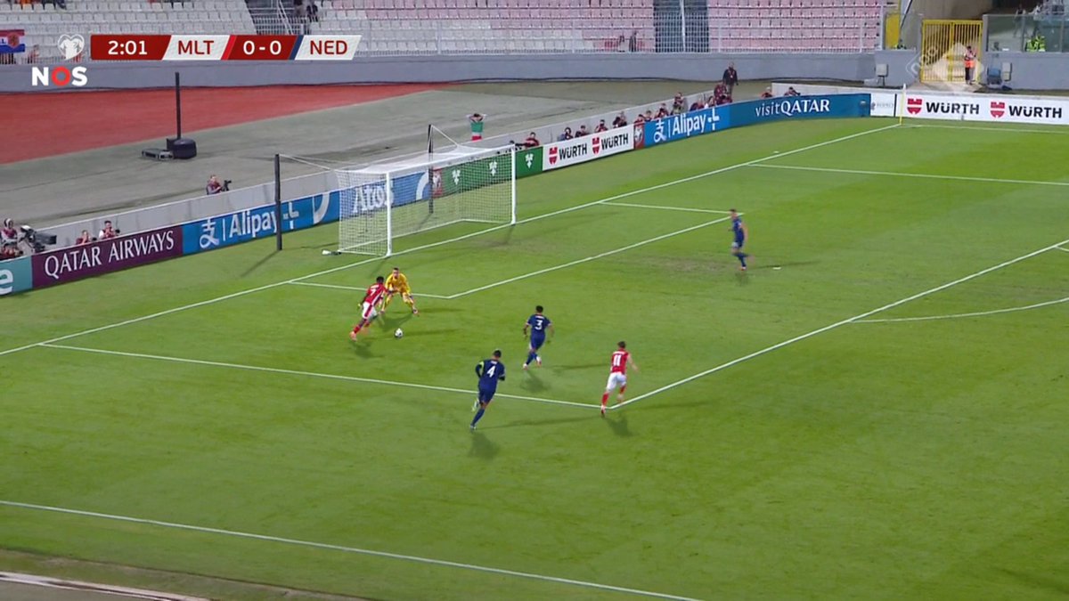 📸 - VIRGIL VAN DIJK with a huge mistake that almost led to a 1-0 for Malta. Van Dijk hasn’t been in the best form in recent weeks.