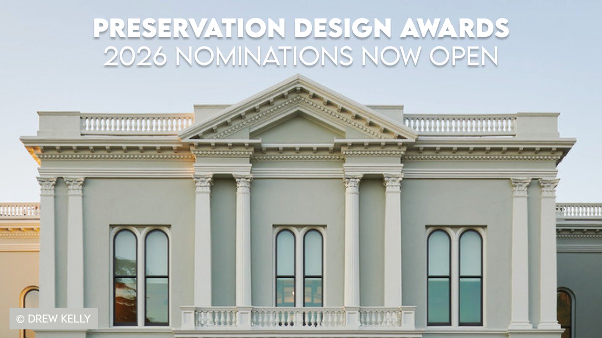 Submit nominations for the 2026 Preservation Design Awards, a statewide hallmark showcasing the best in historic preservation.

Early deadline: Friday, October 31, 2025
Late deadline: Friday, January 9, 2026

Visit bit.ly/CPF-PDA to learn more. #PDA #CA #Preservation