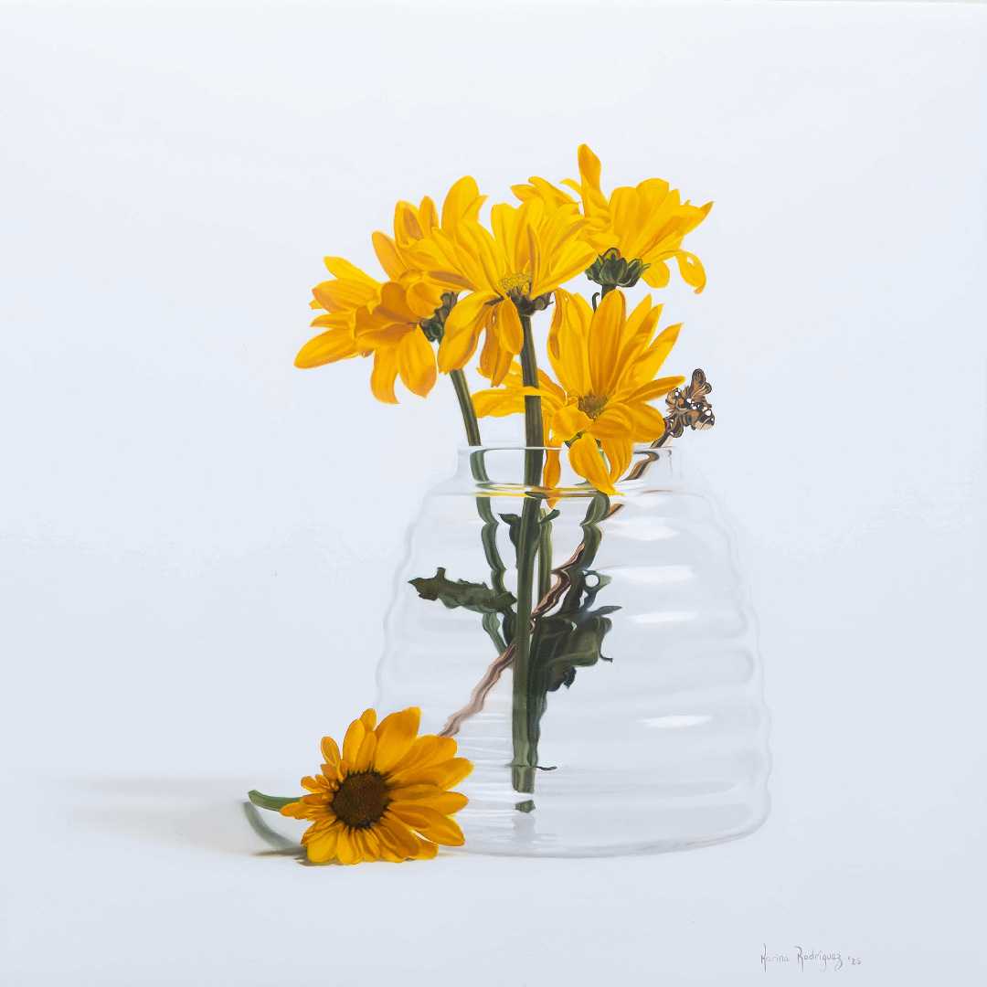 "Blooming Days II" by Karina Rodríguez celebrates harmony and purpose within "The Golden Hive," opening Oct 10. Join us 6–8 PM!  

Tap our bio link to join the preview list.