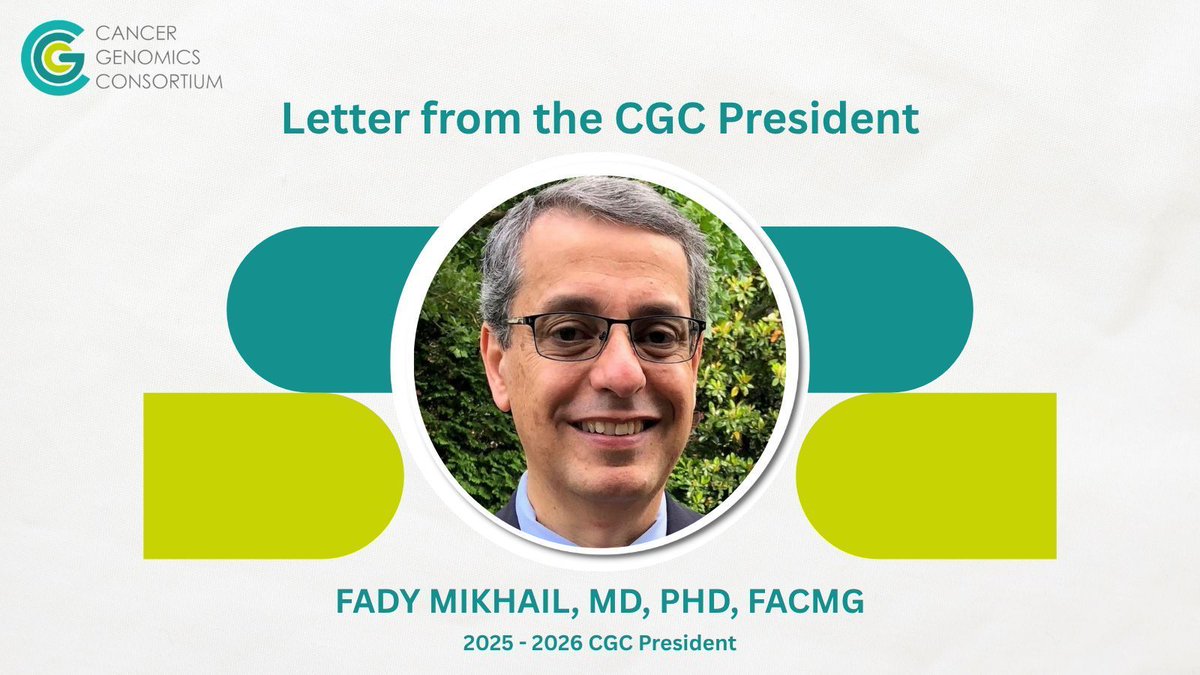 CG_Consortium's tweet image. Don&apos;t miss out! The new letter from the CGC President is here, sharing the latest vision and updates for the future of the Cancer Genomics Consortium. Read the full message now: buff.ly/HwoKEK5