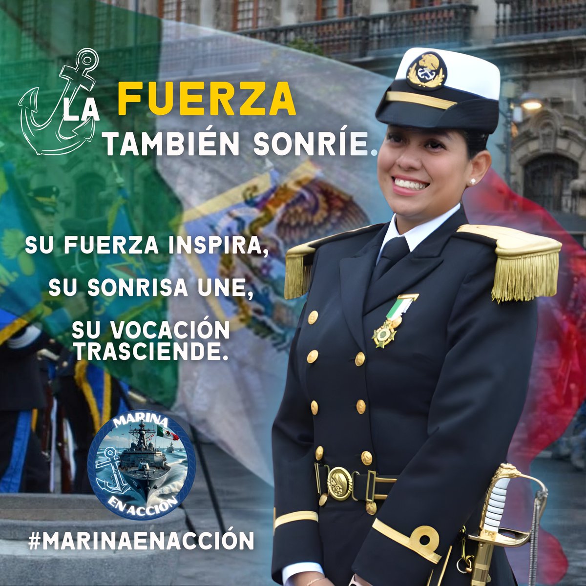 MarinaEnAccion's tweet image. MARINA: EL ORGULLO TAMBIÉN SONRÍE ⚓🇲🇽
Ser mujer dentro de la Marina no es tarea fácil, pero es un honor que se lleva con el alma. 💙
👉 ¿Con qué palabra describiría la ciudadanía a las mujeres que sirven con valor?
#Marina #PoderNaval #HonorYDeber #PersonalFemenino