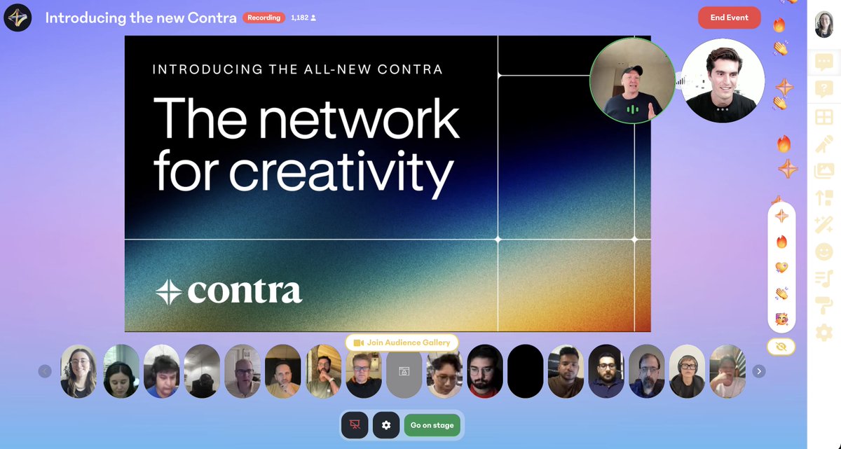 contra's tweet image. If you missed our live, here’s what went down!🚨
Our community is officially live!
Share your work, build your profile, connect, and start earning.
We have a giveaway: Win one of 10 Apple AirPods Max!
To enter: Like, comment, and share our launch video!
Exciting news! The…