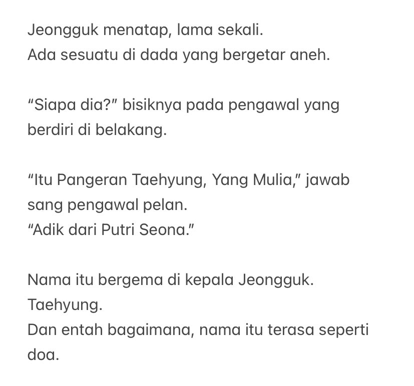risunara_'s tweet photo. kv au

🌿 Of Crowns and Wildflowers

Hidupnya tenang sebagai pangeran bungsu kesayangan. Sampai raja muda itu datang…
dan menatapnya bukan sebagai adik calon pengantinnya. https://t.co/uydyRtECHj