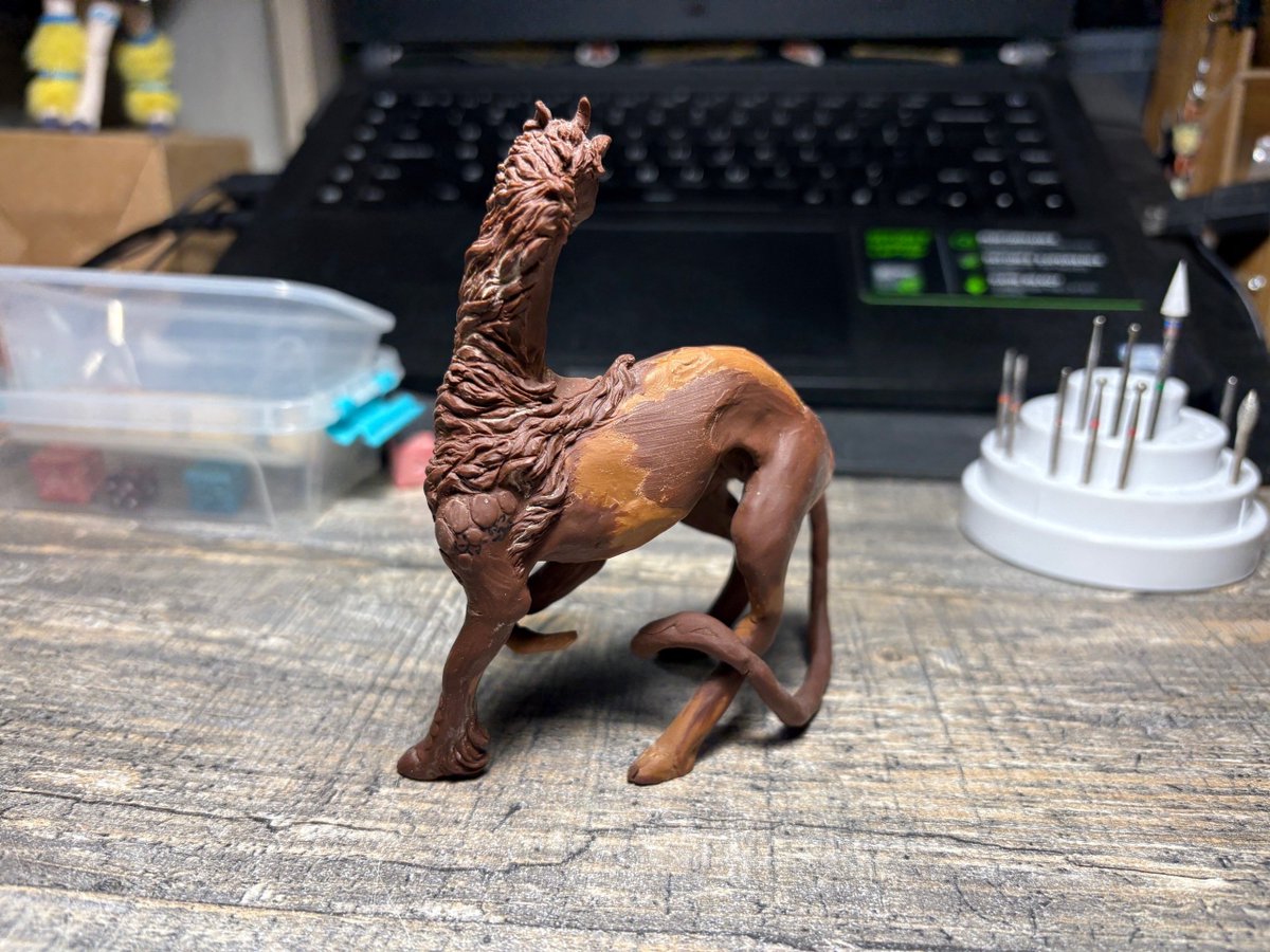 SekaysMasks's tweet photo. An old kirin figurine that I'll finish someday. https://t.co/3J4iIzbTn2