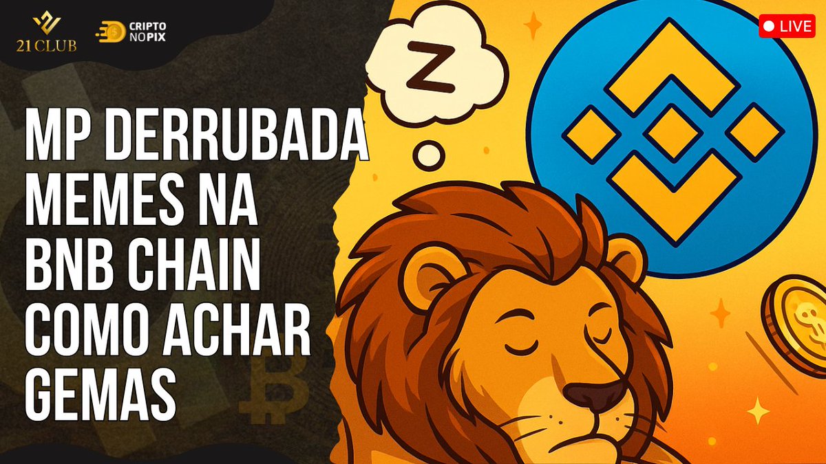 🚨 A live de hoje foi INSANA! 😱
Falamos sobre a queda da MP 1.303, o surto dos novos milionários das memecoins da BNB Chain 💰🐕‍🦺 e ainda como achar moedas antes de listarem na Binance e Coinbase! 🚀
Quem perdeu… perdeu dinheiro. 😬
👉 Corre pra assistir AGORA antes que o