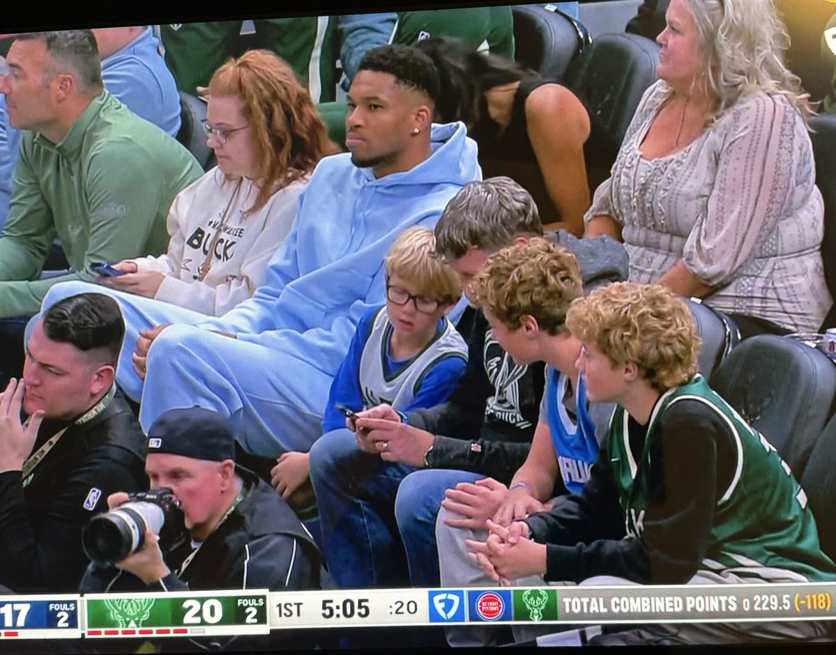 DBucksFanT's tweet image. NEXT ON FIRST TAKE: Giannis opting to not sit on the bench during a preseason game, does he hate his teammates? A sign that he wants out of Milwaukee