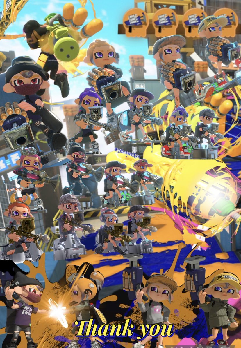 #Splatoon3 <a href="/DARKROSE_RR7/">𝐁𝐀𝐒𝐀𝐑𝐀</a> 

BASARAさん⭐︎ちょこみんとさん⭐︎初めましてのねじっこさんありフロでした🛁🫧

今回はみんなで武器統一で遊んだよっ🔫

クラブラ初めて使ったけど面白い🤣
みんなでパンパンからのウルショでパーティでした🎉✨
サモランもthank youです🫧