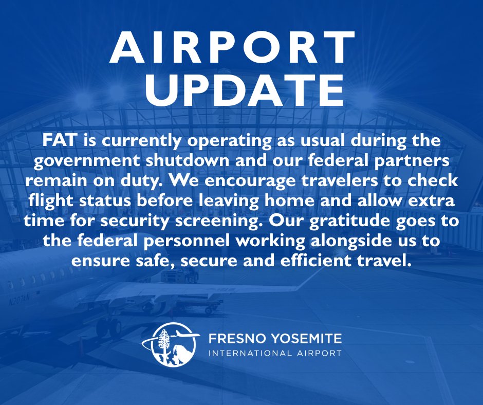 Fresno Yosemite International Airport (FAT) (@iflyfresno) on Twitter photo 