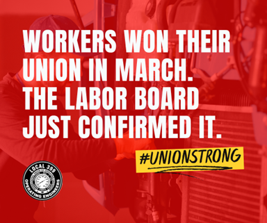 IUOELocal399's tweet image. Our union is certified! 🎉 After winning in March, @Advocate Health Care workers in Chicago had their NLRB victory reaffirmed. We’re proud, ready, and moving forward together. #UnionStrong #UnionYes #Local399