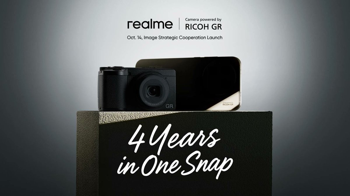 #Realme y #RicohGR se unen para revolucionar la cámara de tu próximo smartphone 😱

🔥 El Realme GT 8 Pro será el primer dispositivo con esta poderosa alianza.
👉 Innovación en óptica, algoritmos avanzados de color y tonos de imagen REALMENTE increíbles.