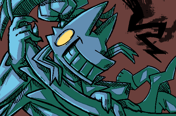 doodle made this last year but its like linktree profile picture so i guess ill put it here because hes green and spooky