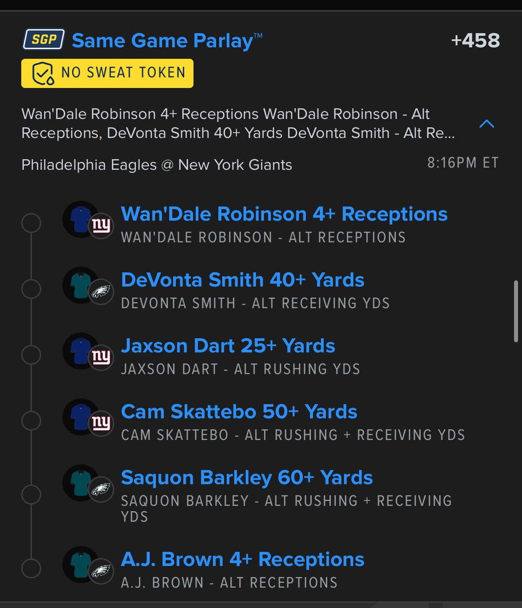Good ole NFC East showdown tn. Let’s hope the rookie Dart can put on a show  #TNFonPrime #PrizePick #GamblingX #BettingX #Draftkings    #fanduel #NFL #SGP #NYGiants    #FlyEaglesFly