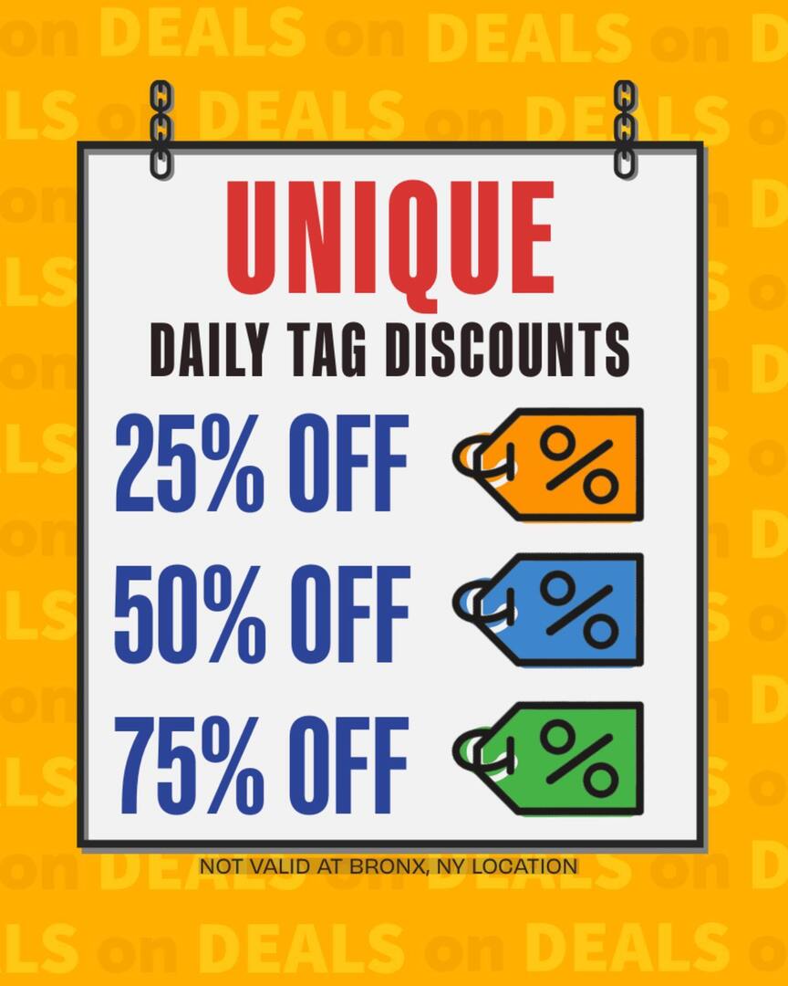 Find the color. Grab the deal. Save big!