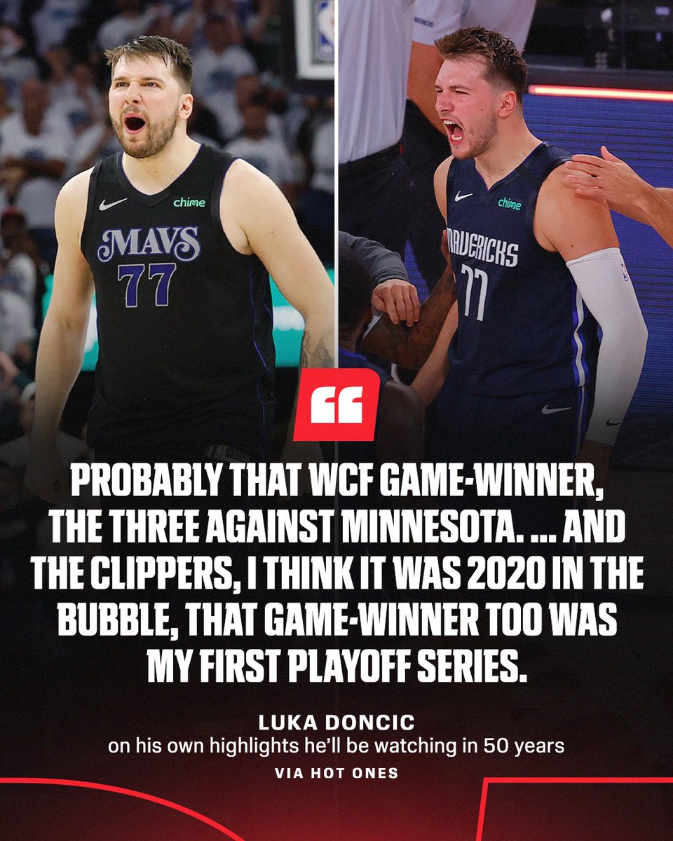 Luka shared his favorite highlights from his career that he'll still be watching in 50 years 🔥 