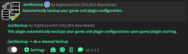 If theres one plugin I live by, its Just Backup. Backs up your entire game config and plugin configs. On their github, it shows you how to restore said configs. Saved my ass many times when i had to reimage my pc 😇
