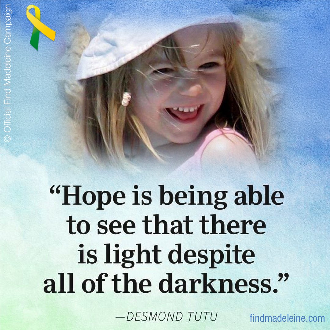 FindMadeleine's tweet photo. I know it's been a while since I last posted. There isn't much to update on. The investigation continues and our resolve to find Madeleine has never wavered. Thank you for continuing to be by our side and keeping Madeleine and her family in your hearts. 📷

~FM Campaign Manager https://t.co/xJapswQ52b