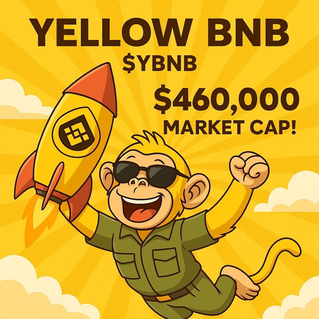 yellowbnb_4's tweet image. NEW ALL-TIME HIGH! 💛

Yellow BNB ($YBNB) just smashed through another major milestone —
 $460,000 Market Cap! 

From launch to CoinGecko, CMC, and now another ATH — this community is writing history one banana at a time! 🍌

Let’s keep pushing, shilling, and flying high — The…