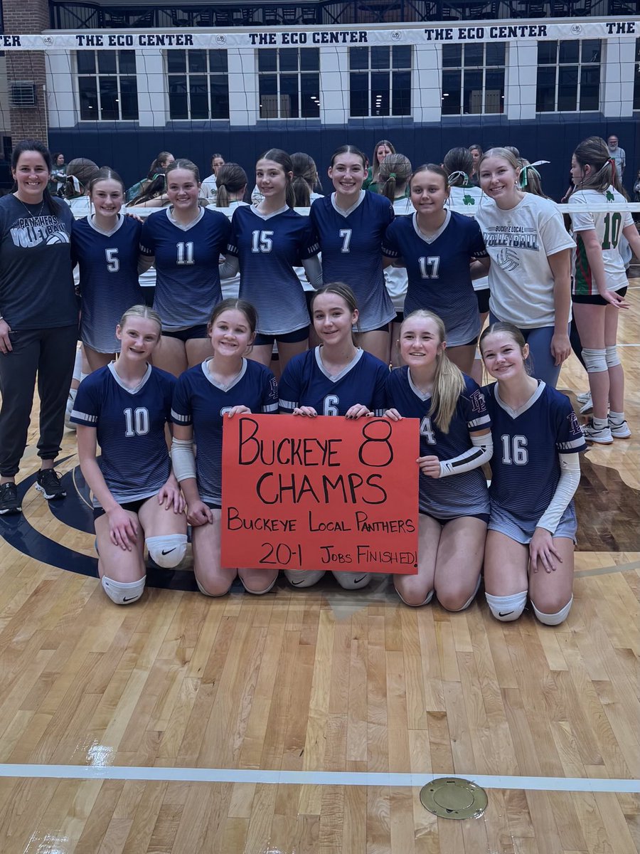 Congratulations to the 8th Grade Buckeye Local Panthers…Buckeye 8 Champions.