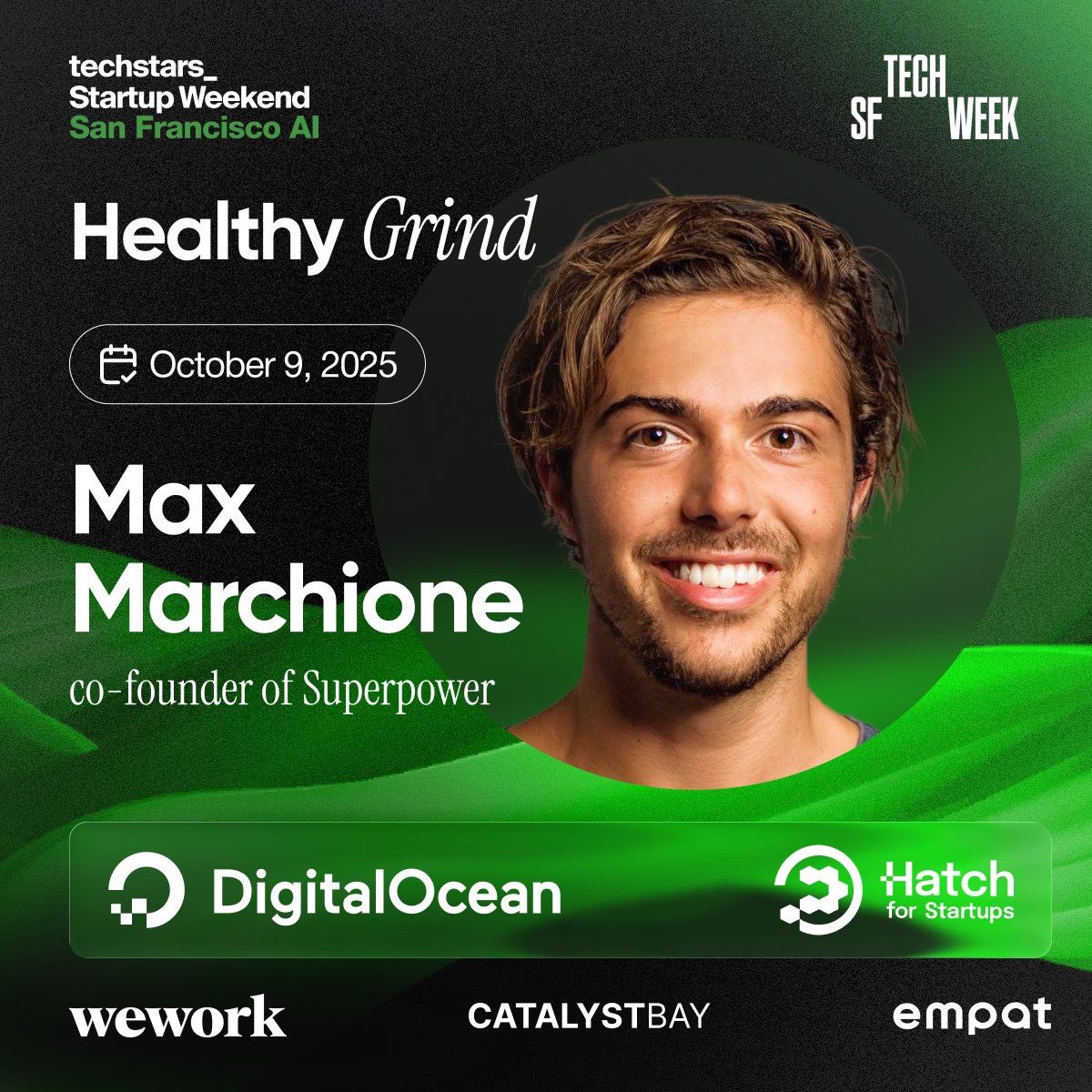 maxmarchione's tweet image. apparently people want to learn more about peptides, improving health, and founder mode …

excited to be speaking at sf tech week in 1hr

wework 2 embarcadero center if you want to join