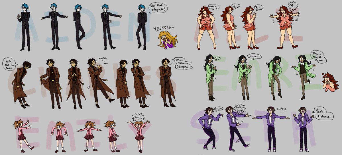 _reddyblue's tweet photo. forgot to post this here, finished the character acting challenge (spelling their names) with the ocs!! https://t.co/XNwt03ivDd