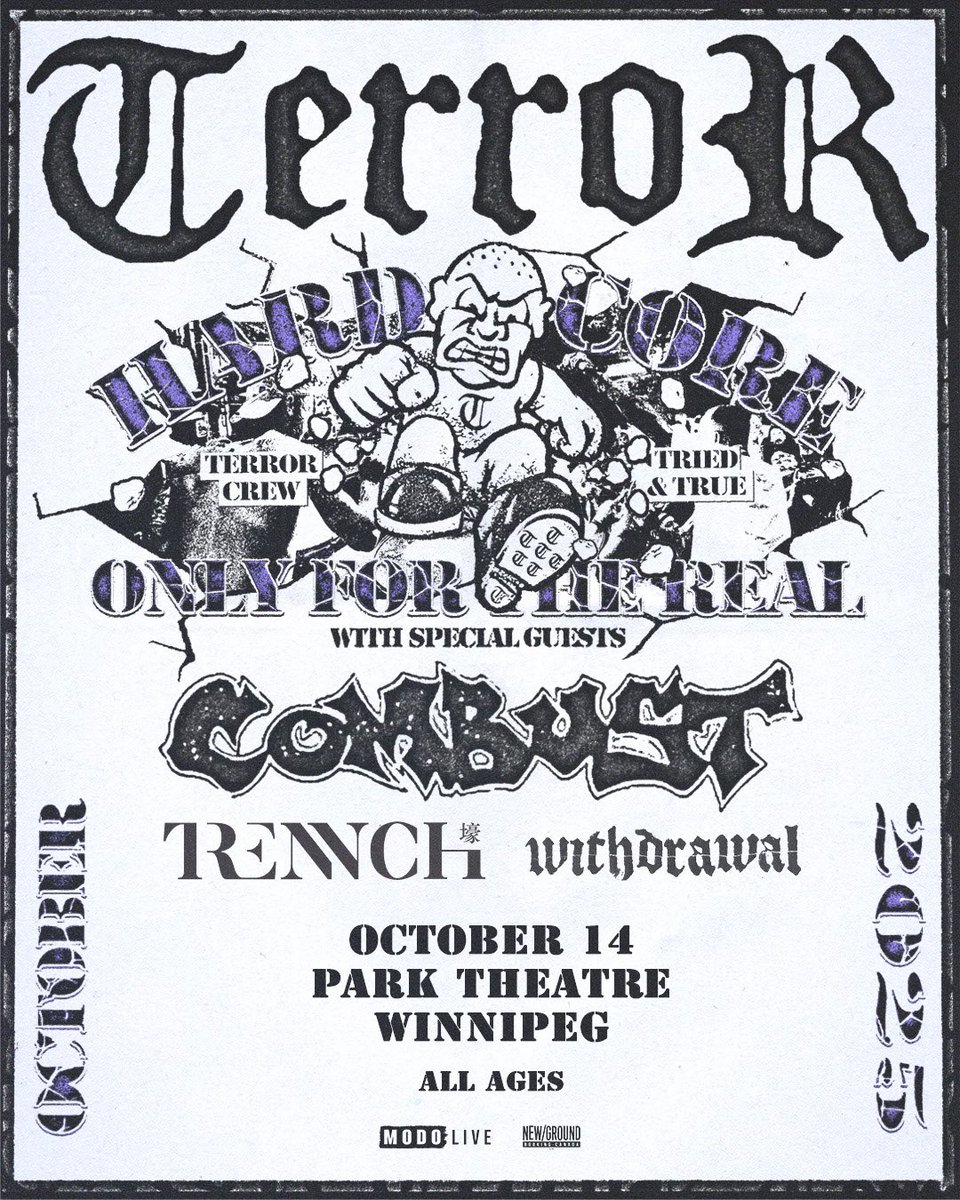 Got added to this show with Terror, Combust and Trench. Roll out.
