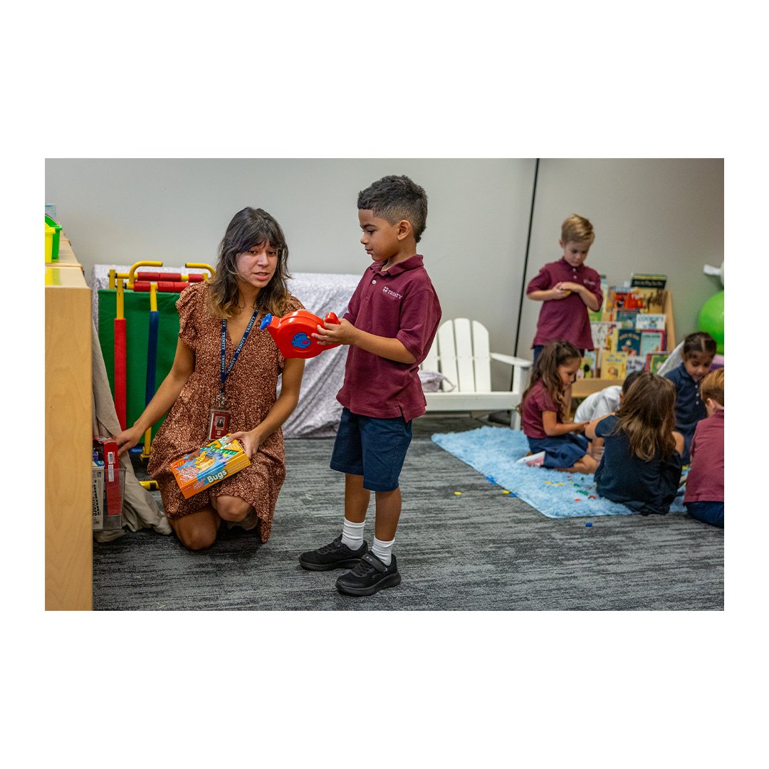 TrinityCCA's tweet image. 🍎 We’re thankful for Miss Gabriel (TK), Miss Donato (TK), and Miss Betteridge (Pre-K) and the way they start our students on their educational journey—helping them love learning and grow in wisdom and character from the very beginning.