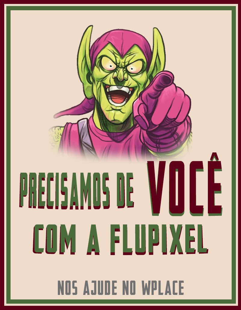 FLUpixel's tweet photo. Chegou a hora tricolores! Vamos fazer a expansão de território mais pedida por vocês! 

Com a saída da Ponte Eterna do jogo temos o espaço vermelho e azul todo para pegarmos, e a ajuda de voces é fundamental para isso. https://t.co/HSqp66ZW2m
