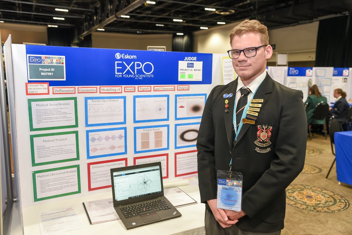 Exposcience's tweet photo. Congratulations to the winners of the FFS Refiners Awards at the 45th Eskom Expo ISF, each receiving a tech prize bundle for their innovative projects.
- Siyamthanda Thabethe – Ehlanzeni Region
- Ella Hettach – Cape Town Region
- Luke Boswell – Port Elizabeth Region
- Mukhodeni Malamatsho – Northern Gauteng Region
- Connor Kinnes – Cape Town Region
- Alisa-Jane Malan – Johannesburg Region
- Christopher May – Port Elizabeth Region
- Khanimambo Hlaneki – Mopani Region
- Janieke Prinsloo – Stellenbosch Region
- Hamzah Loonat – Nkangala Region

Watch live on YouTube: https://t.co/zYTCiOQg5h
#DiscoverEskomExpo #EskomExpoISF