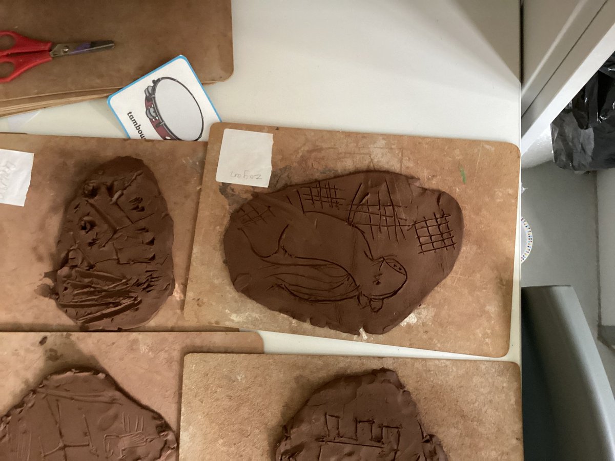 carltonj_i's tweet photo. This term, Year 3 Leaves have been journeying from the Stone Age to the Iron Age! We explored prehistoric creativity by making our own cave art using clay — a hands-on way to bring history to life! #HistoryInAction #PrimaryLearning https://t.co/tNwxW3rBp0