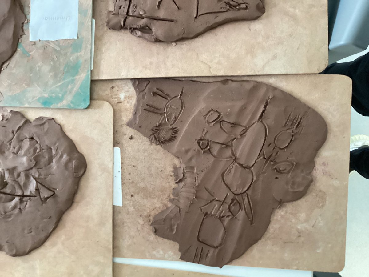 carltonj_i's tweet photo. This term, Year 3 Leaves have been journeying from the Stone Age to the Iron Age! We explored prehistoric creativity by making our own cave art using clay — a hands-on way to bring history to life! #HistoryInAction #PrimaryLearning https://t.co/tNwxW3rBp0