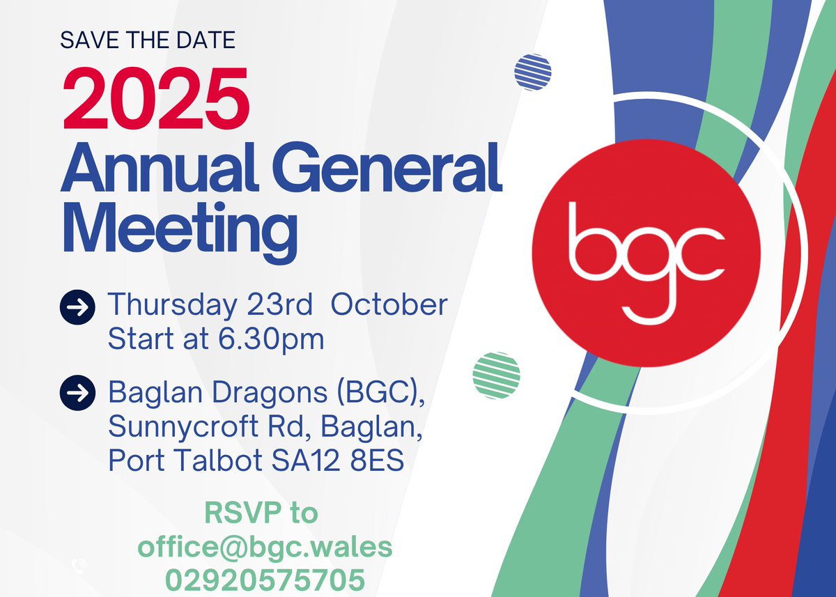BGC Wales AGM 2025 on Thursday 23rd October 2025 - mailchi.mp/119a42bd8306/b…