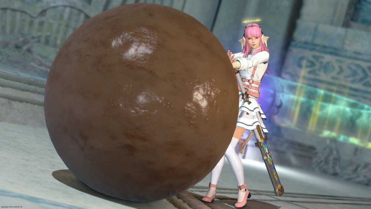 DDに付き合ってくれたりすちゃんと泥玉になって大喜びして敵を薙ぎ倒していたうさおくんのツーショットです🐰