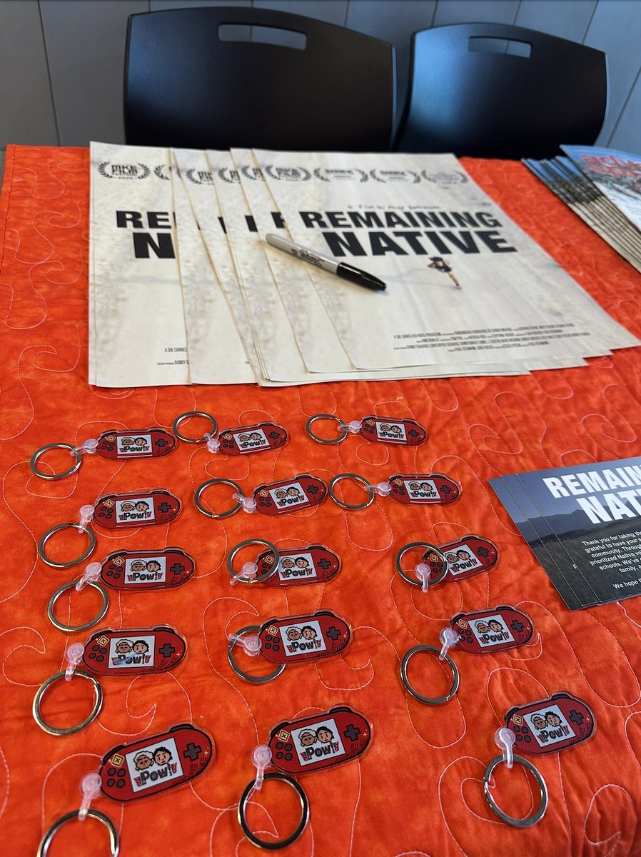 joeytainment's tweet image. Last week I screened Pow! at @unlv along with the fantastic documentary Remaining Native as part of their Orange Shirt Screening Tour. Remaining Native is such a cool project with such a great team behind it and if it’s screening in your area, go out of your way to check it out!