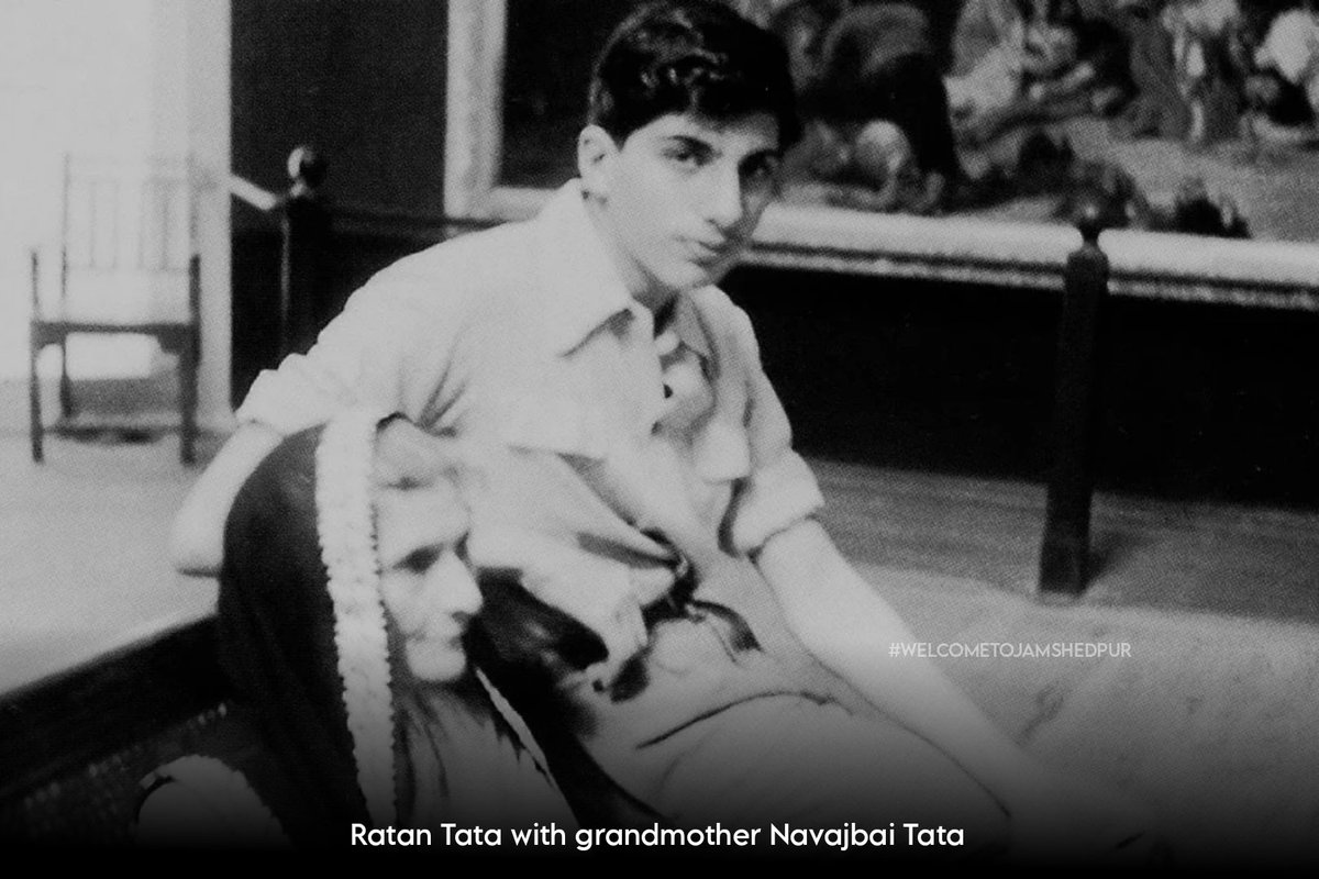 WelcometoJSR's tweet photo. Ratan Tata with grandmother Navajbai Tata.

#welcometojamshedpur #tata #ratantata #teambivu #TeamWTJ https://t.co/JPS9oV4TIB