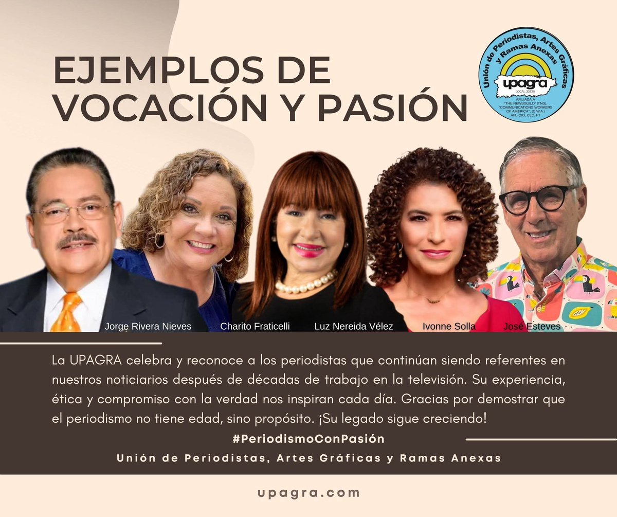 Reconocemos a los periodistas q continúan siendo referentes en nuestros noticiarios tras décadas de trabajo en la tv. Su experiencia, ética y compromiso con la verdad nos inspiran cada día. Grx por demostrar que el periodismo no tiene edad, sino propósito.#periodismoconpasion