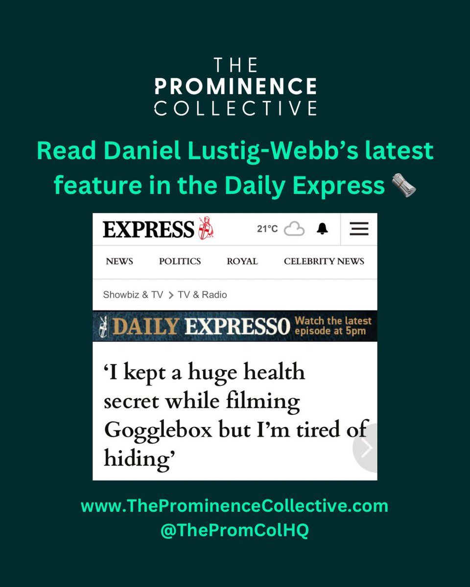 Read <a href="/lustig75/">#gogglebox daniel lustig-webb</a>’ latest feature in the <a href="/Daily_Express/">Daily Express</a> 🗞️

#Press #Media #PublicRelations