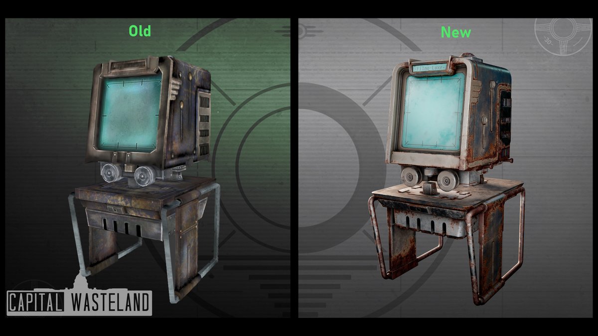 luisiiki's tweet image. ✨Here is a comparison with the Fallout 3 version, by the way.✨