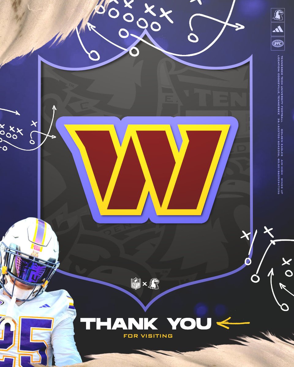 Thank you for visiting <a href="/Commanders/">Washington Commanders</a> ‼️

#AimHigh | #WingsUp