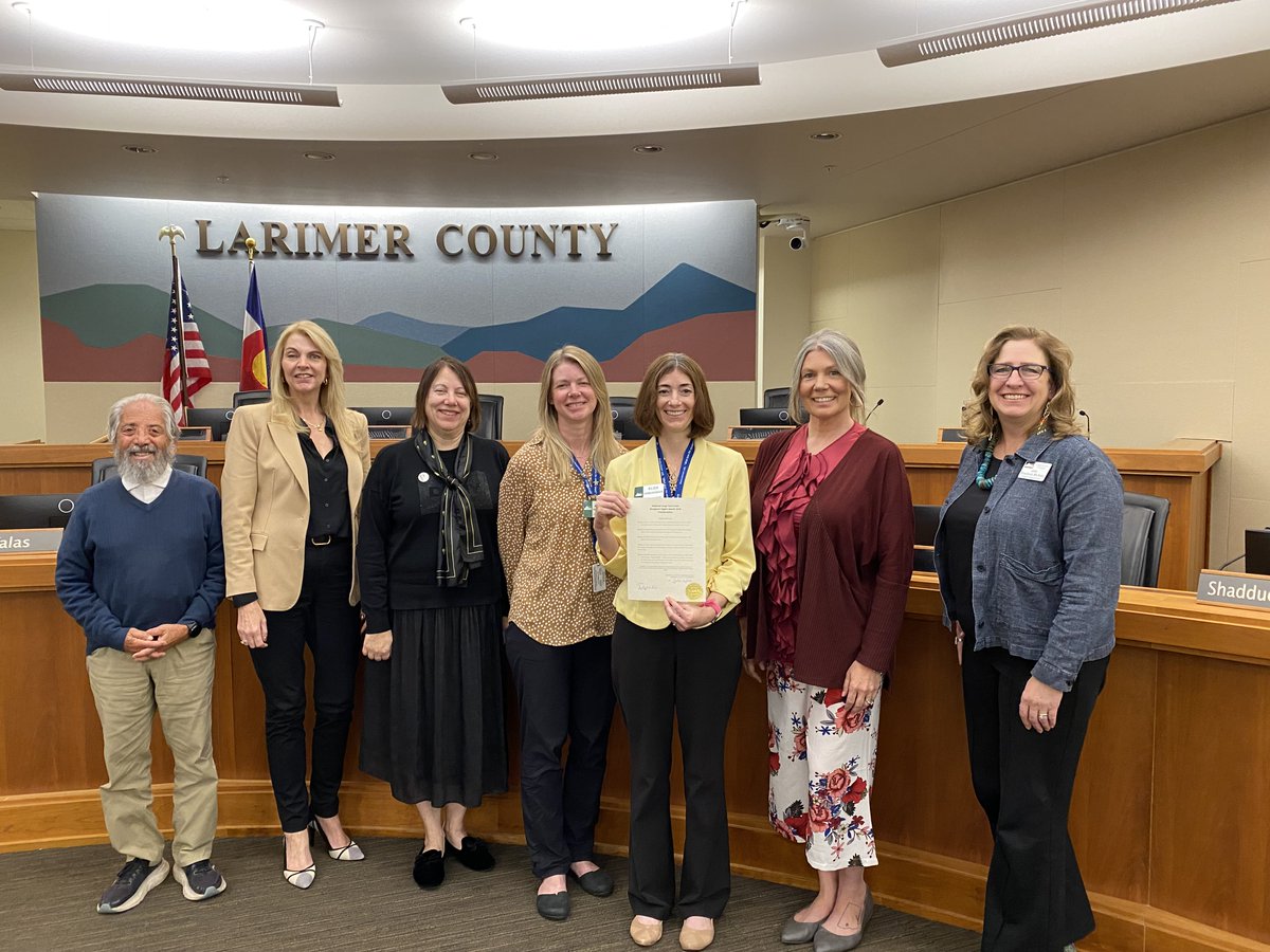The Board of Larimer County Commissioners proclaimed Oct. as Nat. Long-Term Care Residents’ Rights Month in Larimer County.
The theme is Stand By Me, highlighting solidarity/ support for those who advocate for rights of long-term care residents to live/w dignity and independence.