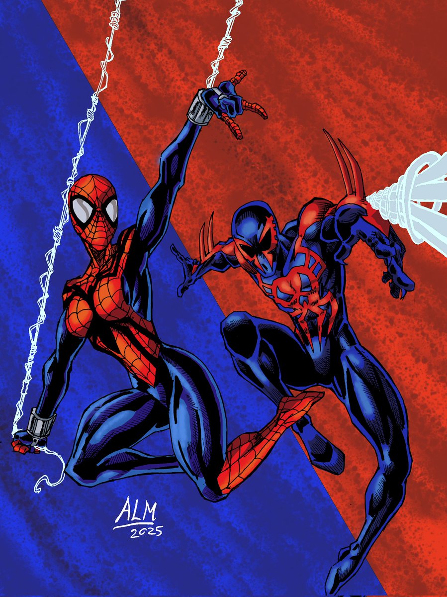 AustinLeeDraws's tweet image. Colored of the Spider-Girl and Spider-Man 2099 one hour drawing. 

#maydayparkerspidergirl #maydayparker #spidergirl #spiderman #spiderman2099 #marvel #marvelcomics